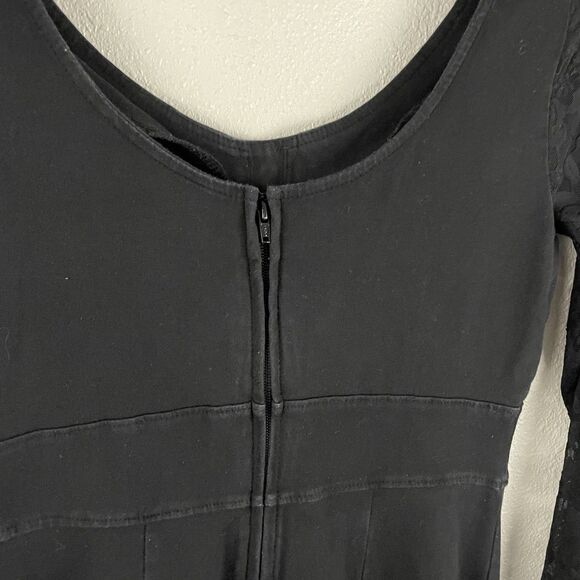 Tripp NYC Daang Goodman Small Black Lace Sleeve Hi Low Corset Front Dress Witchy - Picture 8 of 9